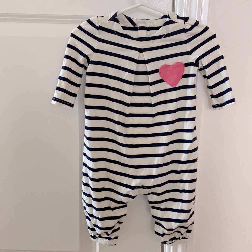 Baby Gap striped long sleeve one piece